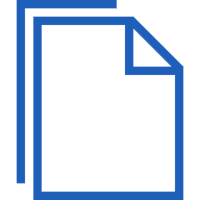 rightsizer files icon blue outline